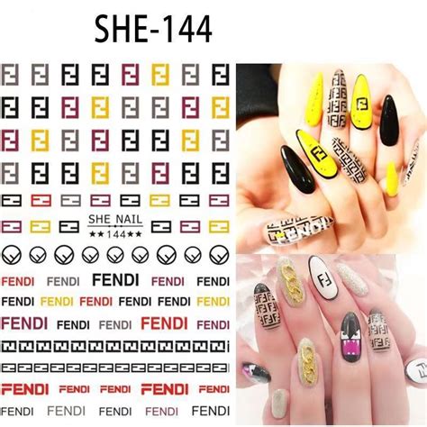 fendi nail stickers|Fendi Stickers .